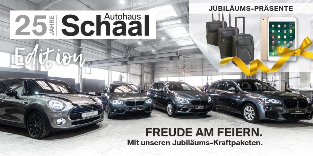 25 Jahre Schaal: Fotos mit BMW- und MINI-Modellen sowie Jubiläumsaktion