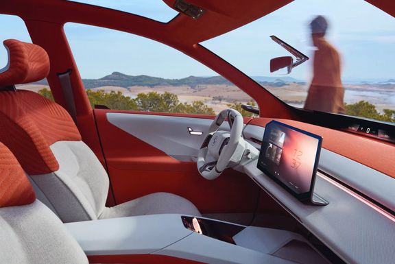 Blick ins moderne Interieur des BMW